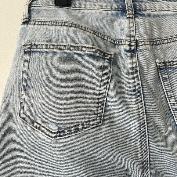 Wonderly High Rise Womens Skinny Jeans Size 10 30X39 Light Wash Frayed Hem - Picture 3 of 7